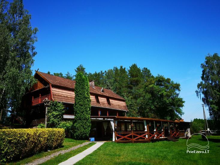 Bertašiūnų Vienkiemis prie Trikojo ežero: salė, pirtis, pramogos