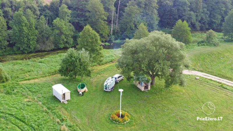 Pirties, mobilaus kubilo ir baidarių nuoma prie Šešupės
