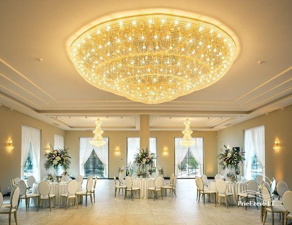 Sodyba VILLA EVA Vilniaus rajone. Banketų salė, pirtis