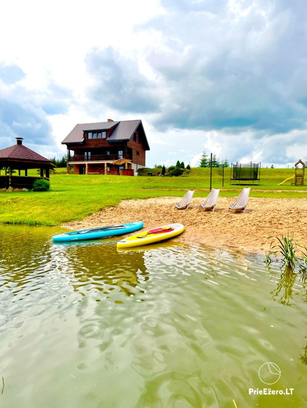 Sodyba Smilgоs slėnis: pirtis, kubilas, Kėdainių rajone prie upės ir tvenkinio