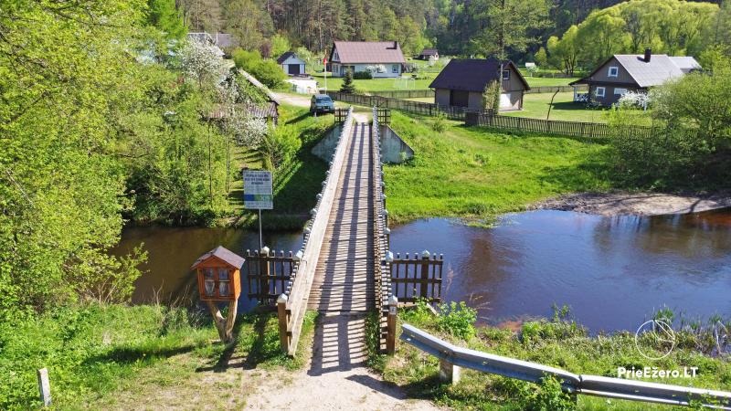 Angelijos Griežienės sodyba prie Ūlos upės. Baidarių nuoma