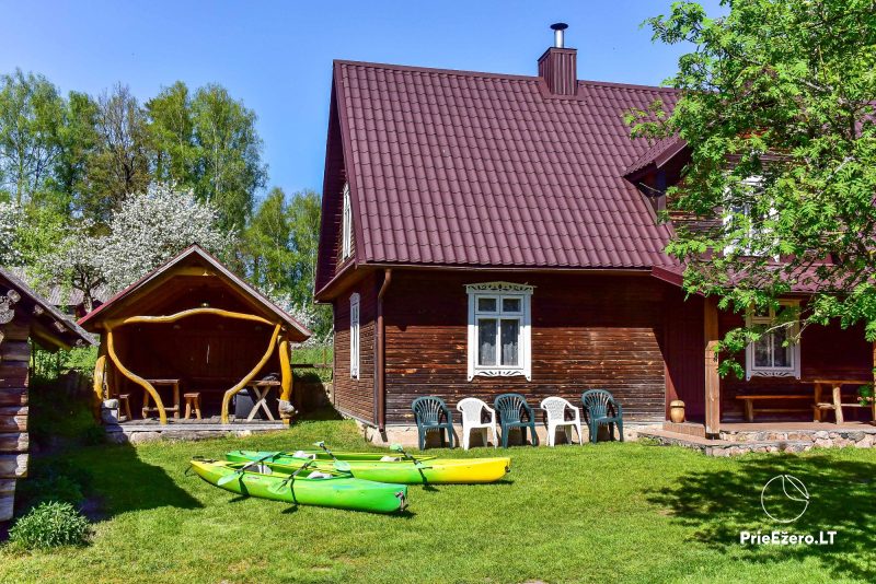 Angelijos Griežienės sodyba prie Ūlos upės. Baidarių nuoma
