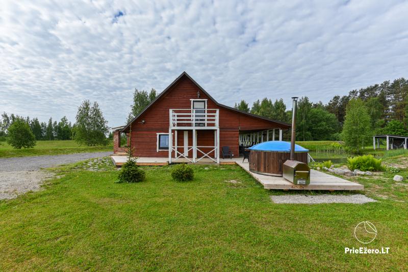 Sodyba Gervių lizdas - pirtis, kubilas, baidarės, vaikų žaidimo aikštelė