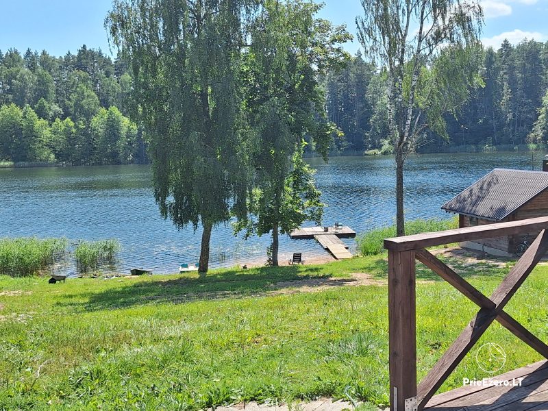 Sodyba Pažemėlio slėnis ant ežero kranto, maudykla, valtis, žvejyba, šašlykinė