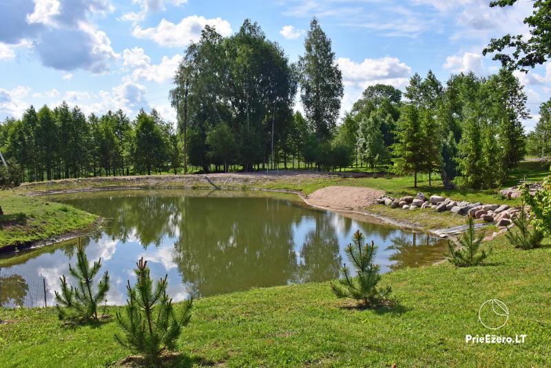 Sodyba Ponstubė šventėms bei poilsiui: pirtis, kubilas, vietos nakvynei