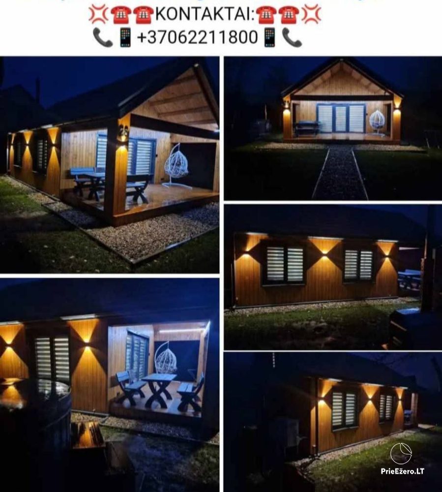 Naujai įrengto atostogų namelio trumpalaikė nuoma Anykščiuose. Kubilas, mobili pirtelė - 1