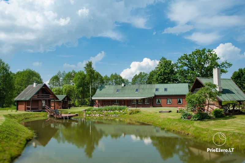 Sodyba Alytaus rajone Viktorijos sodyba. Pobūvių salė. Pirtis
