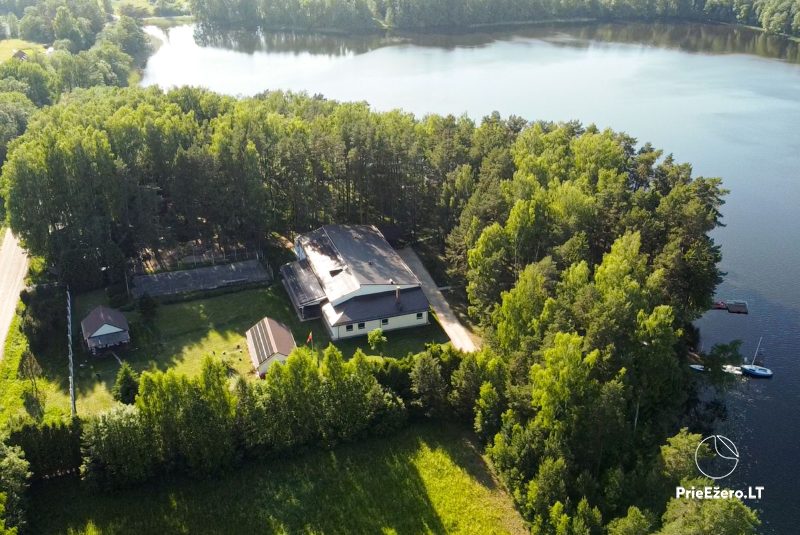 Sodyba „Ažvintis“ ant ežero kranto Švedriškėje, Ignalinos r. 145 miegamųjų vietų. Galimas pilnas maitinimas