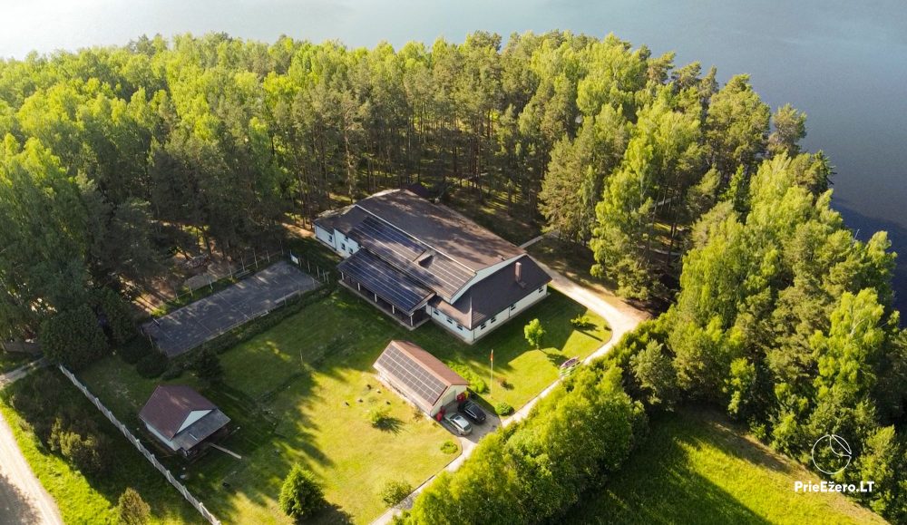 Sodyba „Ažvintis“ ant ežero kranto Švedriškėje, Ignalinos r. 145 miegamųjų vietų. Galimas pilnas maitinimas - 1