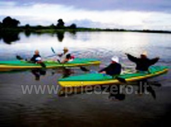 Baidarėmis Bebrusų ežere, Žeimena, Šventąja. Sodyba Molėtų rajone Giedrita - 1