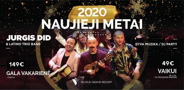 2020 NAUJŲJŲ METŲ gala vakarienė Vilnius Grand Resort ir Jurgio Did koncertas - 1