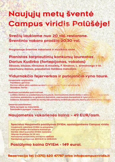 Naujųjų metų šventė Campus viridis Palūšėje - 1