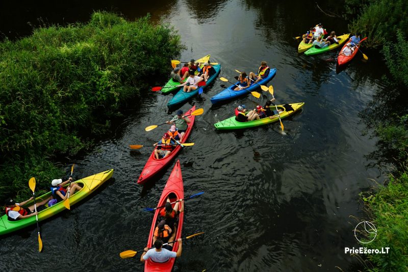 Baidarių nuoma Šilutės rajone su stovyklaviete.
