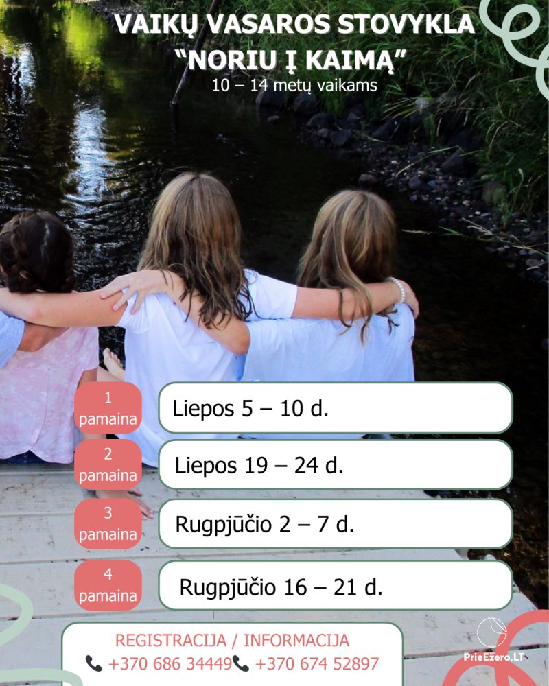 Vaikų vasaros stovykla „Noriu į kaimą“ 2026 m. - 1