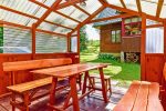 6-vietis namas su svetaine ir židiniu, dviem miegamaisiais, pavėsine - 5