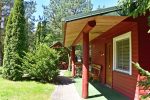 Namelis 5 vietų 2 miegamųjų kambarių. Namelio paros kaina 70–90 €. - 2