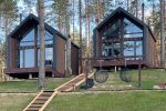 Vila Nr. 1: Terasa, 2 miegamieji, virtuvė, kondicionierius, dušas, WC, 6 miegamos vietos - 4