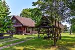 8 vietų (2 miegamų kambarių) rąstinis namas su kubilu - 2